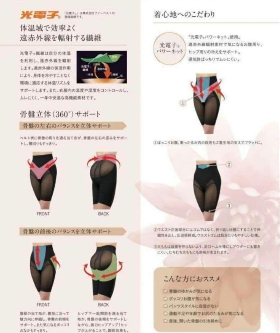 プウアボーテ peu à beauté 骨盤ヒップガードル 64