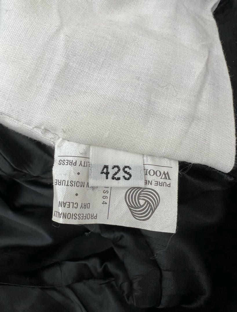 Burberrys' ウールチェスターコート カナダ製　ブラック　ロング丈