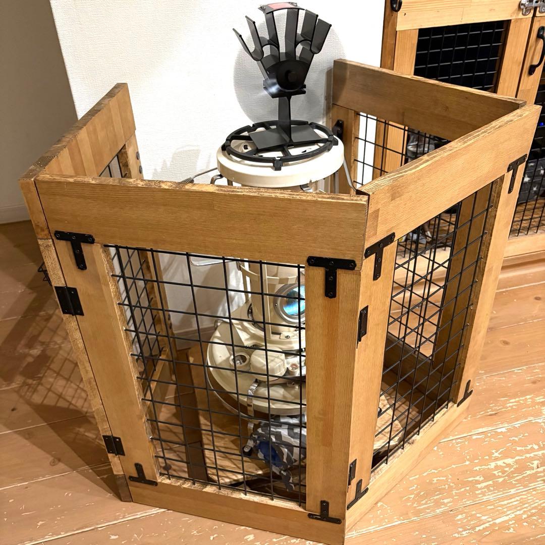 【オーダー品】ウッドガード&キャスター アラジンストーブにピッタリサイズ^_^