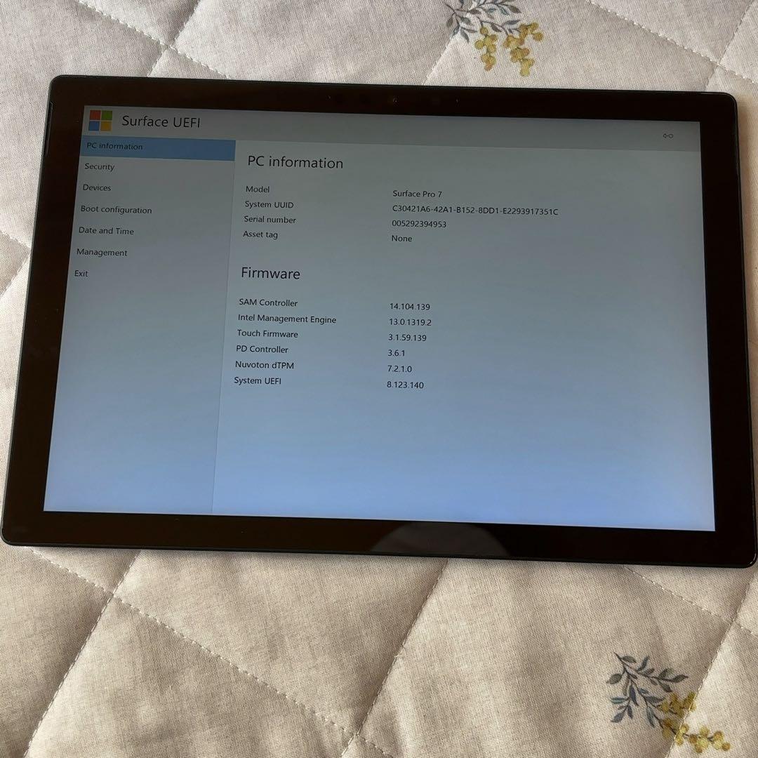 Surface Pro 7 ブラック マイクロソフト サーフェス ジャンク