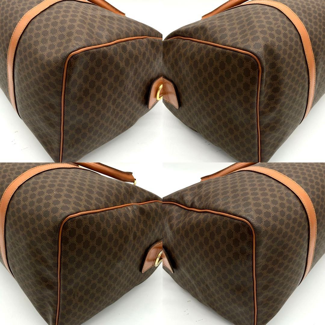 【CELINE】2wayボストンバッグ　マカダム柄　ゴールド金具　44cm