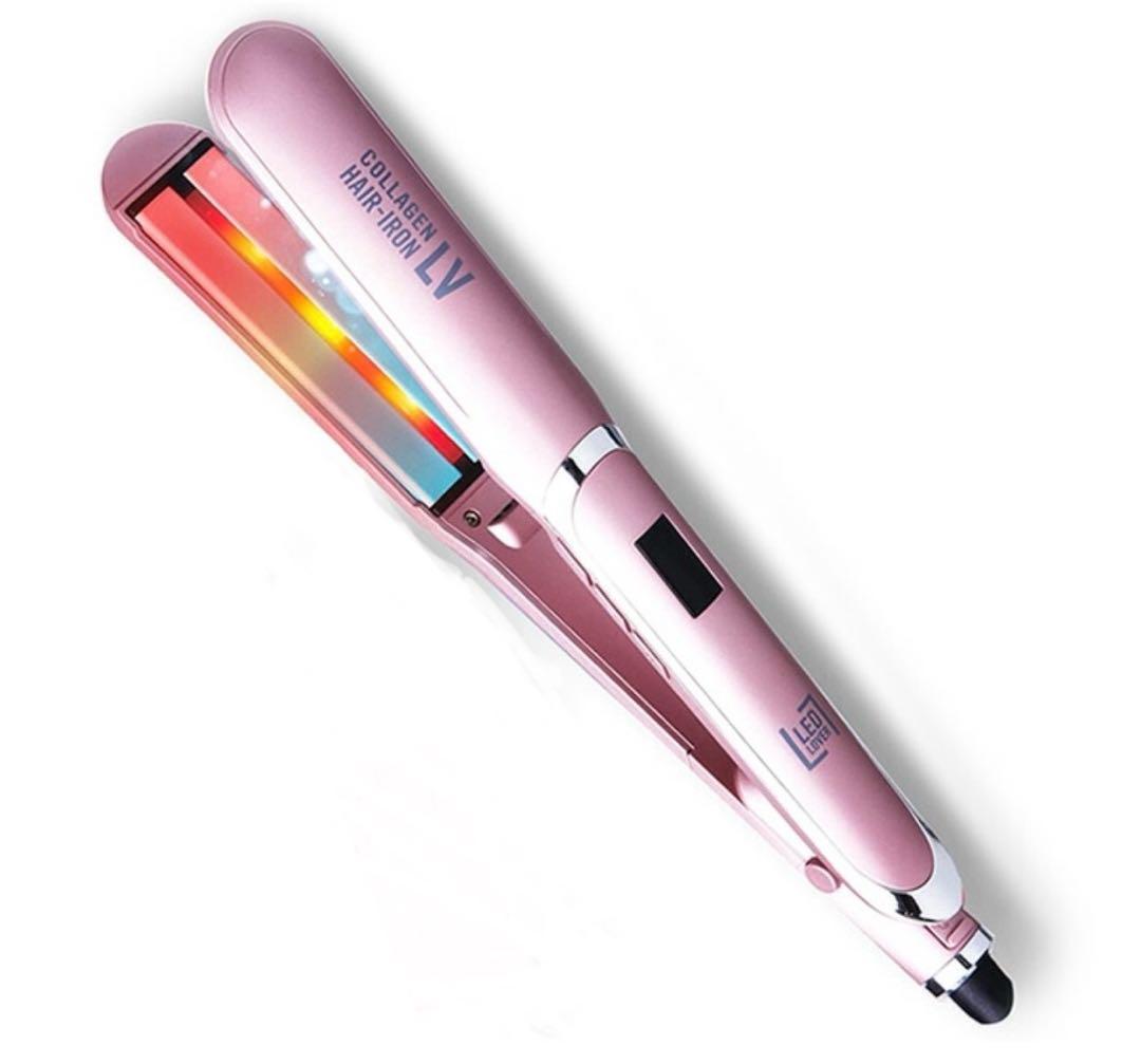 LED HAIR-ILON LV ピンク　傷まない　ヘアアイロン