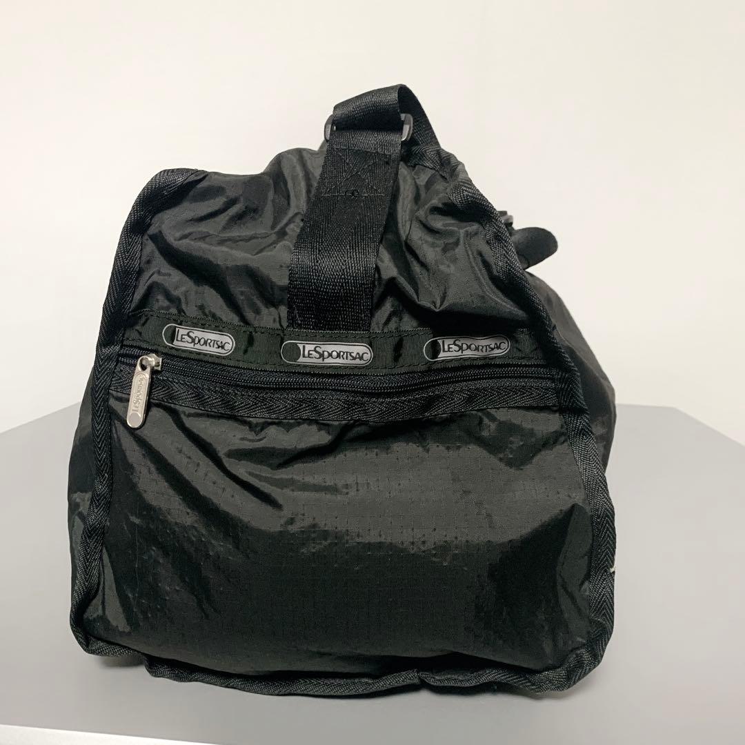LeSportsac レスポートサック 大型ボストンバッグ ポーチ付 ブラック