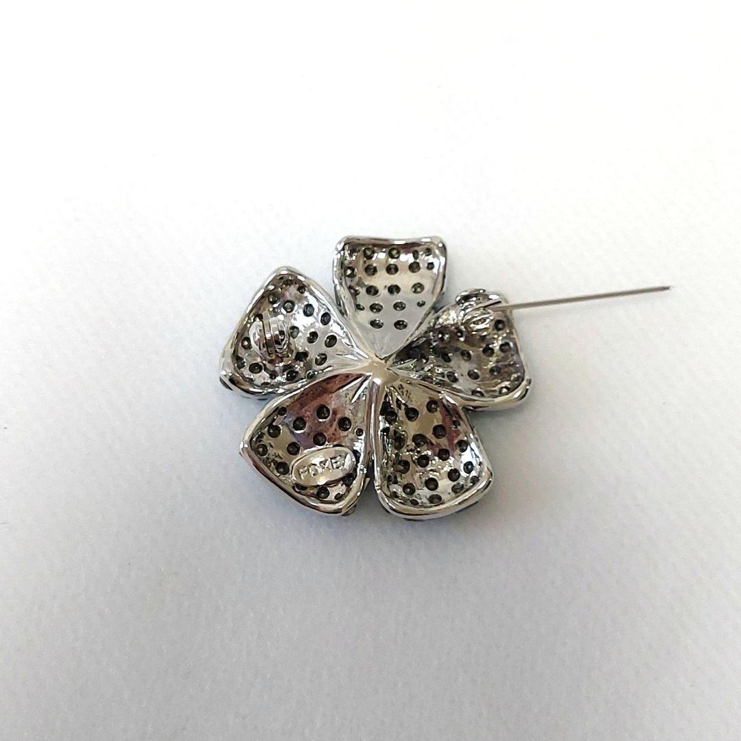 FOXEY　お花ブローチ　グリーン　 フラワーブローチ