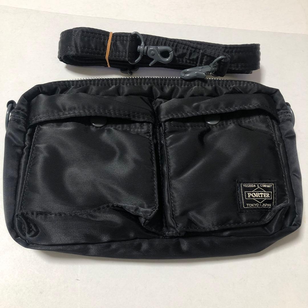 【美品】PORTER 吉田カバンタンカー２WAYショルダーバック／ウェストポーチ