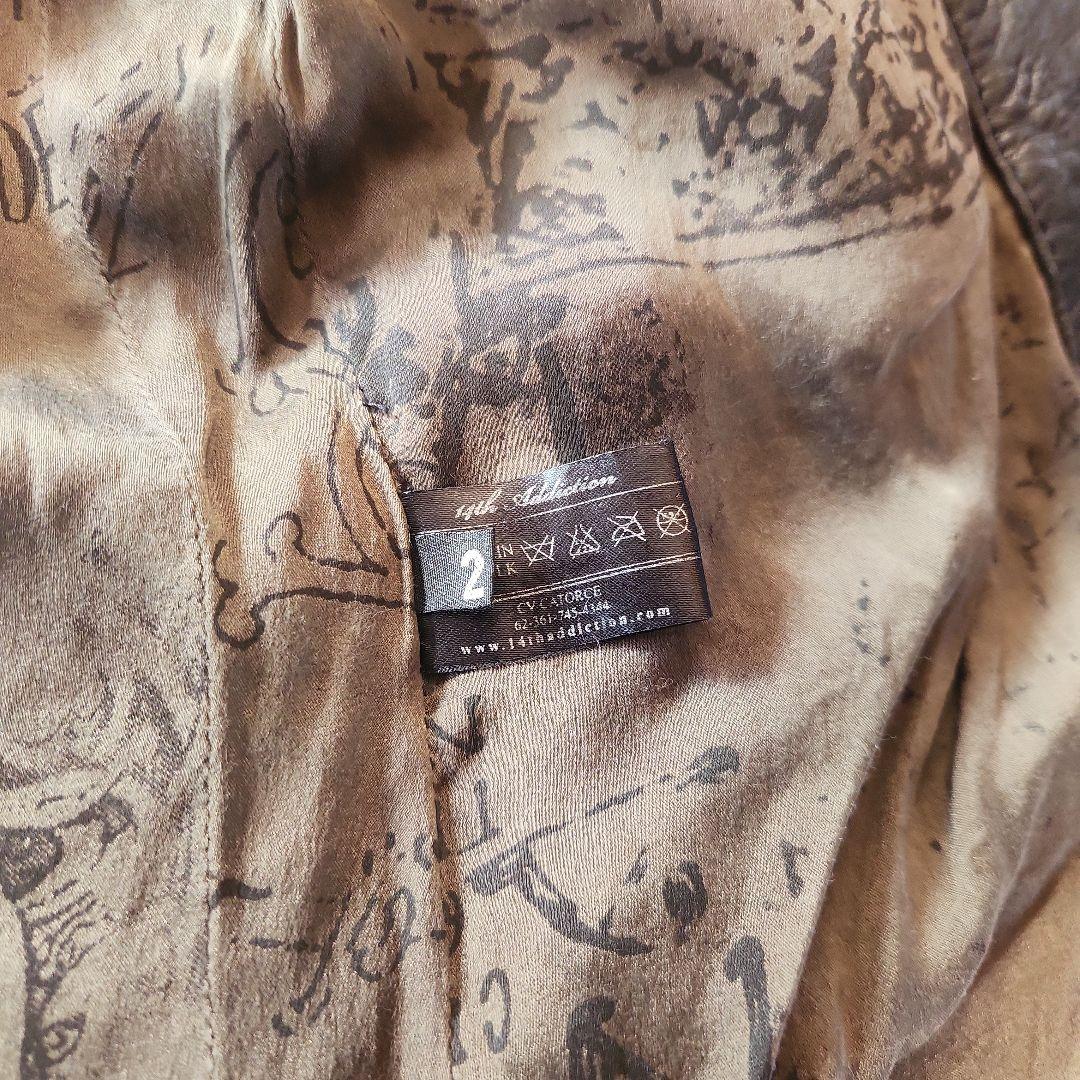 14th addiction　レザージャケット　ライダース