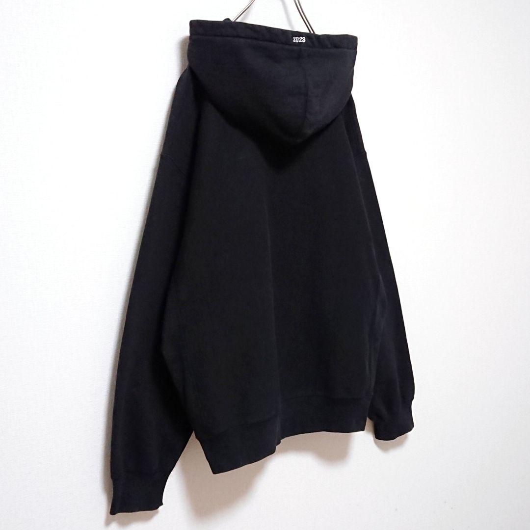 即完売 シュプリーム ボックス 刺繍 ロゴ ブラック オーバーサイズ パーカー