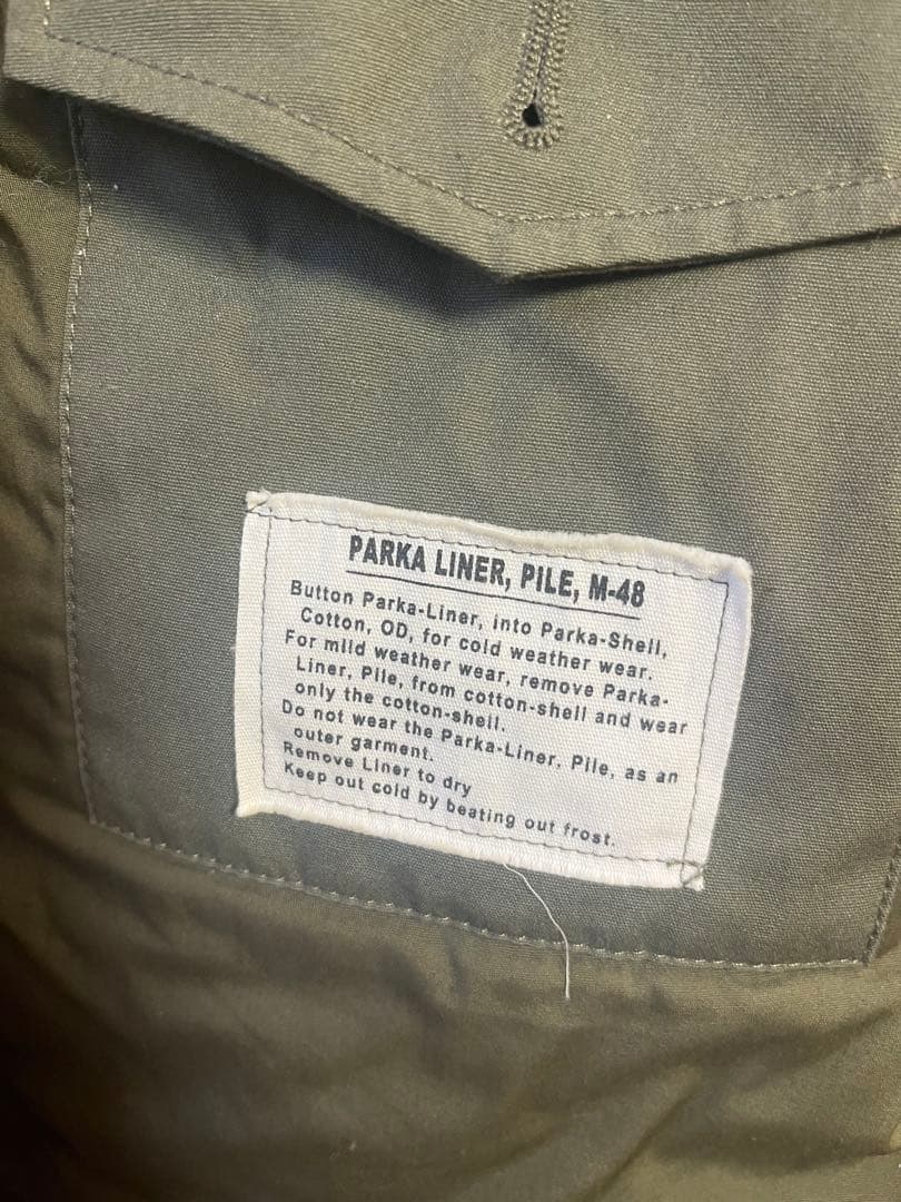 M-48 パーカ　Sサイズ　waiper 試着のみ