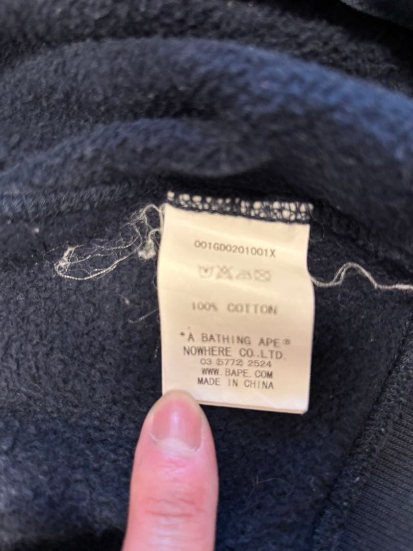 k*5様 A BATHING APE フルジップ パーカー M フェード