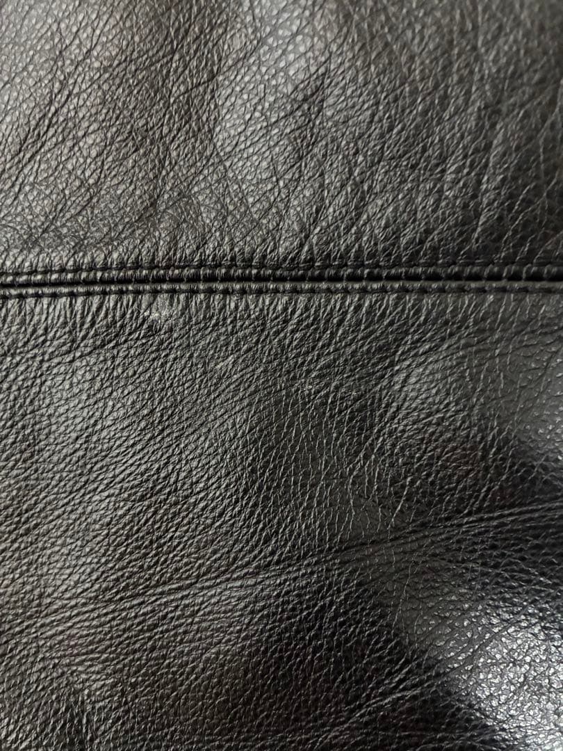 90s ST. JOHN'S BAY キルティングレザージャケット L ブラック