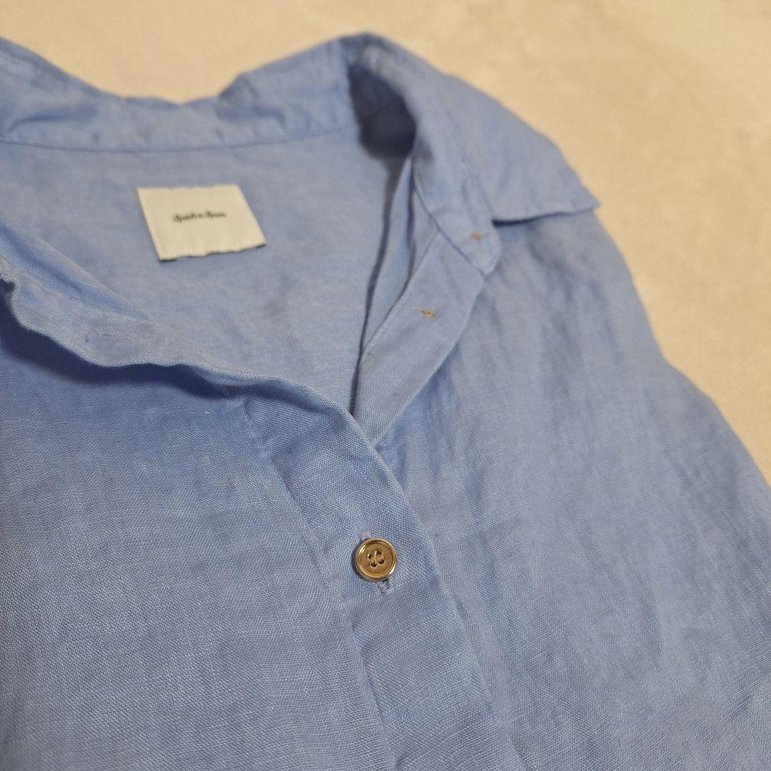 スピック＆スパン 80リネンカシュクール ビッグシャツ 美品