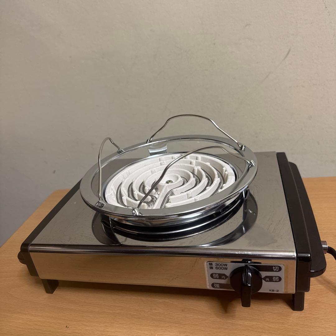 電気コンロ ステンレススチール 300W/600W KB-2