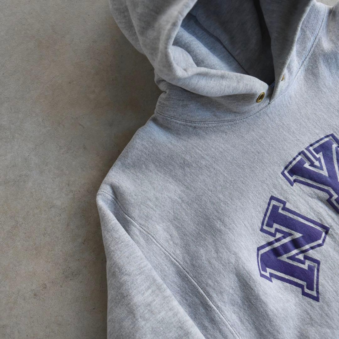 90s チャンピオン NYU リバースウィーブ パーカー USA製 XL