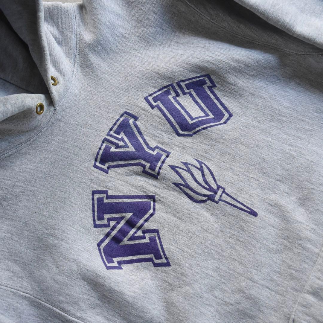 90s チャンピオン NYU リバースウィーブ パーカー USA製 XL