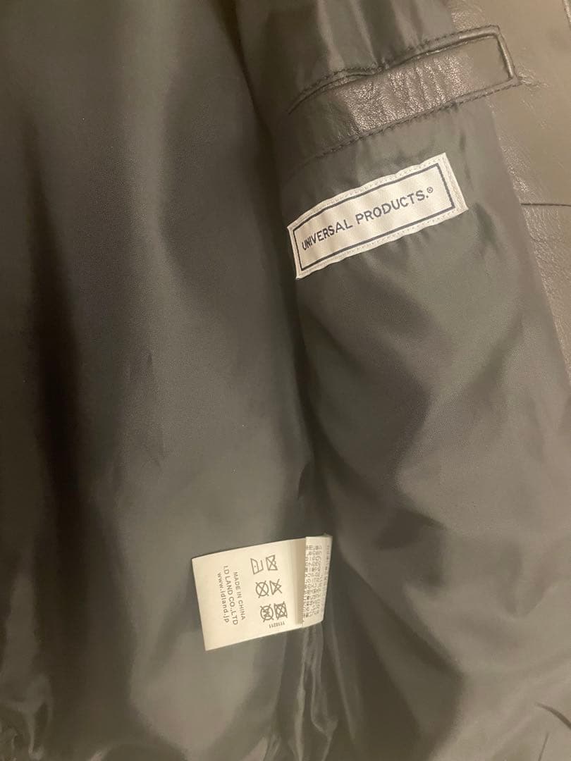 ユニバーサルプロダクツ25AW レザーブルゾン