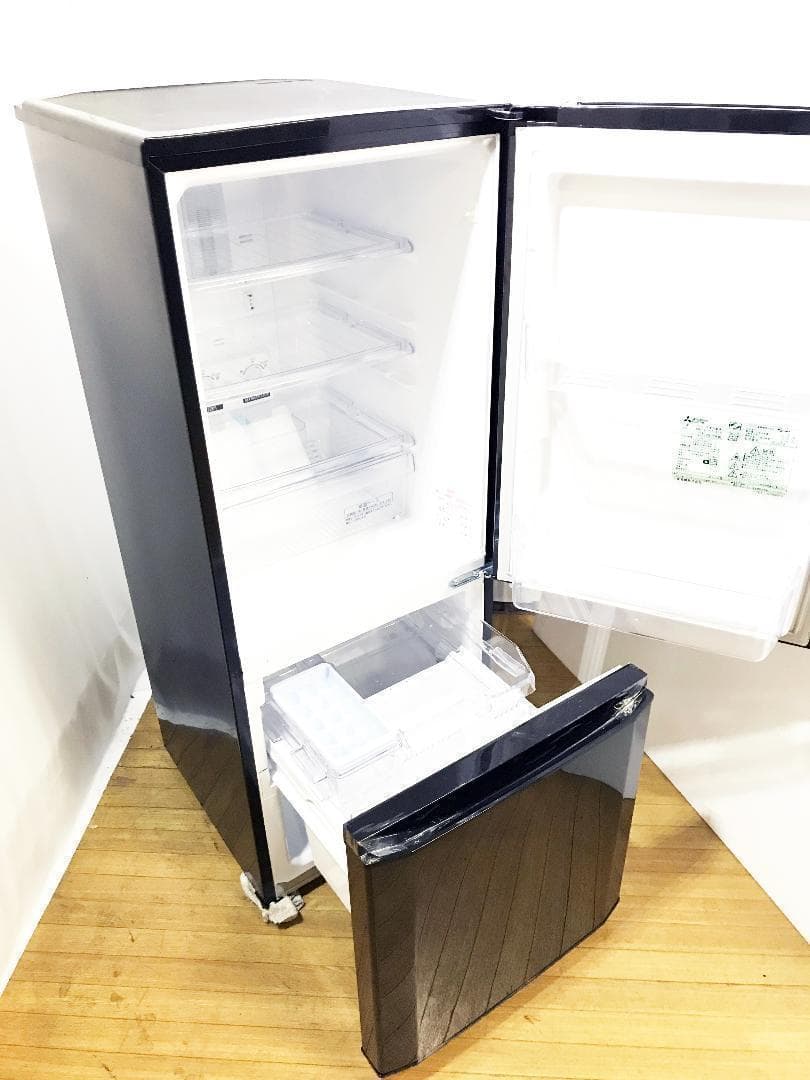 30日迄！送料無料★三菱　ラウンドカット　２ドア冷蔵庫【MR-P15A】