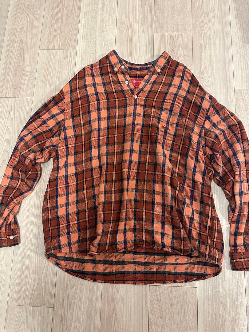 トップス SUPREME 23SS Pullover Plaid FlannelShirt