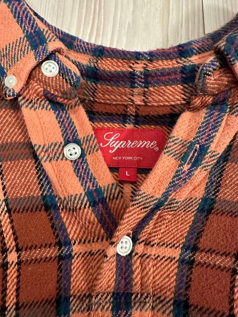 トップス SUPREME 23SS Pullover Plaid FlannelShirt