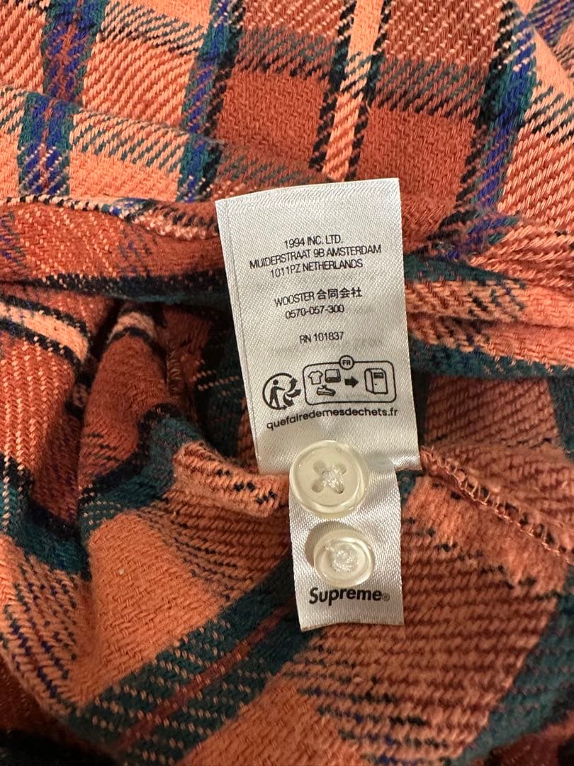トップス SUPREME 23SS Pullover Plaid FlannelShirt