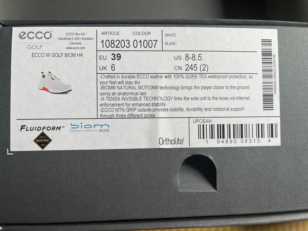 ecco W GOLF BIOM H4 ゴルフシューズ EU39