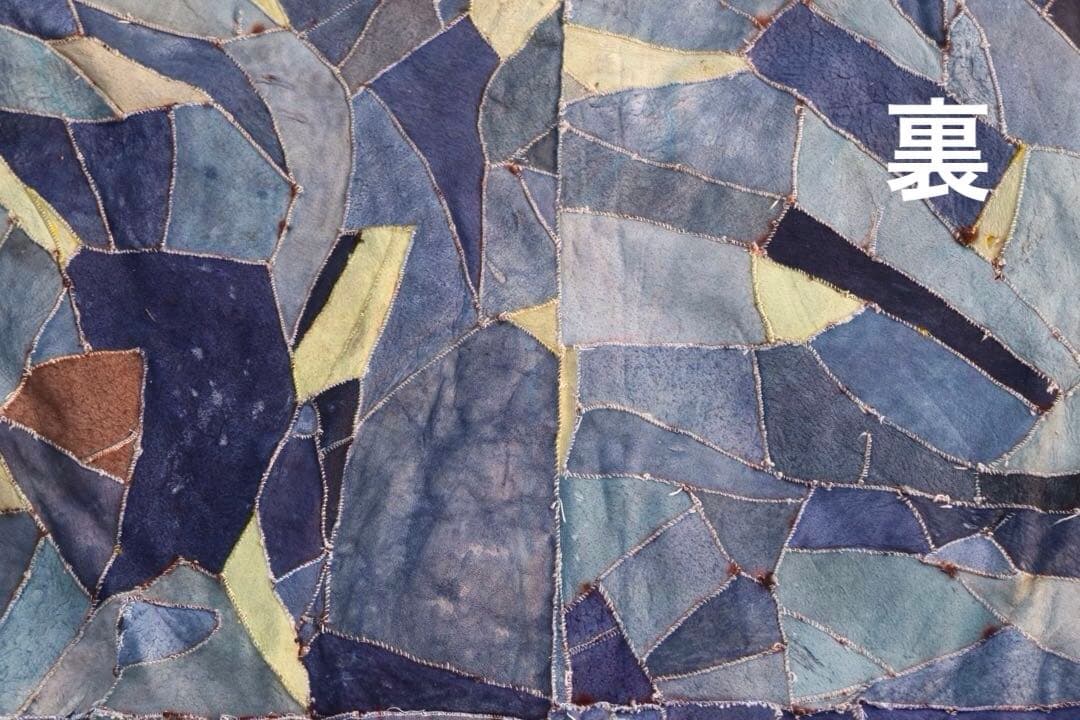 ムートンラグ　195x195cm パッチワーク