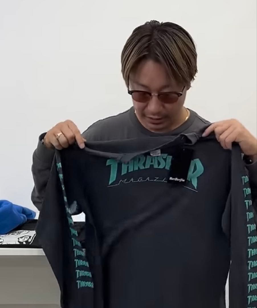 80s USA製 Magazine ロング Tシャツ