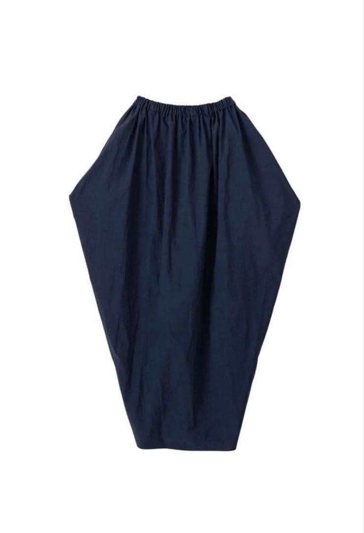 SEA TYPEWRITER DRAPE SKIRTドレープスカート/ ブラック