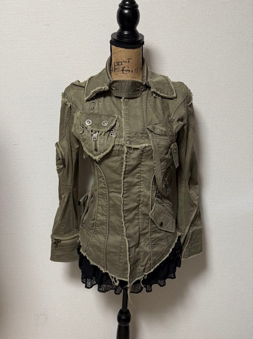 y2k 00s 平成 ギミック ミリタリージャケット