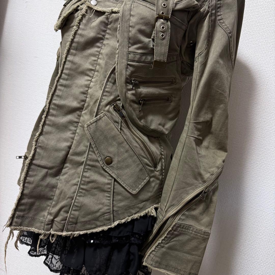 y2k 00s 平成 ギミック ミリタリージャケット