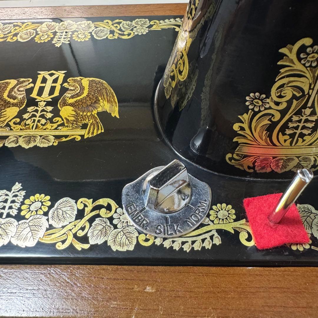 ブラザー ミシン brother HA1-B050 黒 木製ケース アンティーク