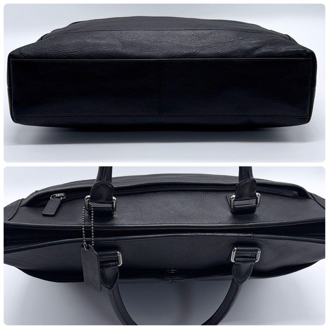 美品✨コーチ ビジネスバッグ 2way カムデン 本革 A4可 大容量 ブラック