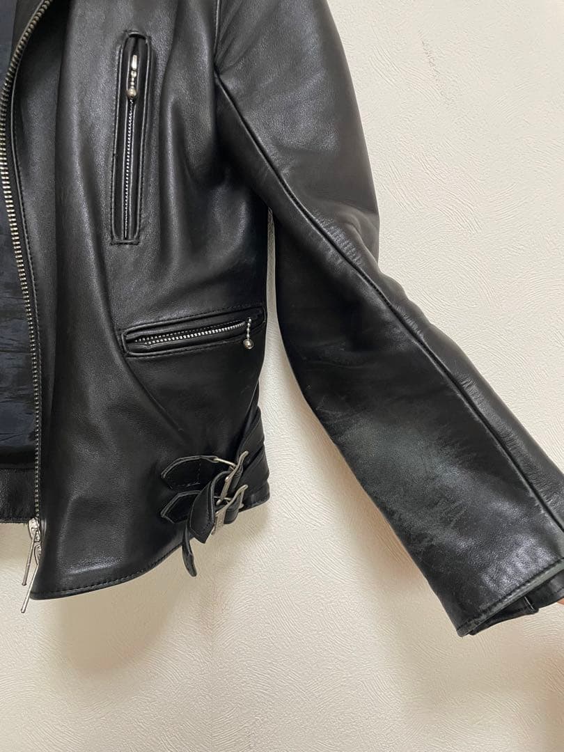 666 Leather Wear ダブルライダース Size 36