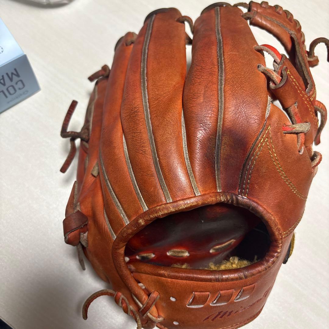 Mizuno Pro 硬式グローブ 内野手用オレンジ