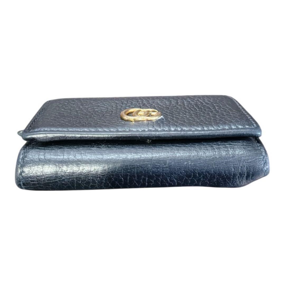 グッチ GUCCI GGマーモント コンパクトウォレットミニ　三つ折り財布レザー