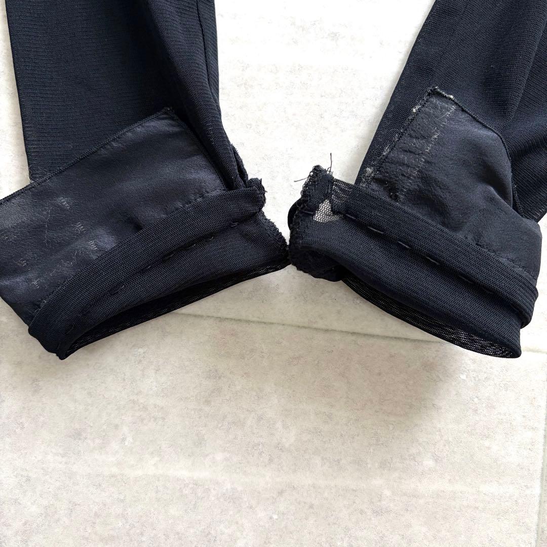 エイココンドウ パワーネット シアー パッチワーク ワンピース チュニック 変形