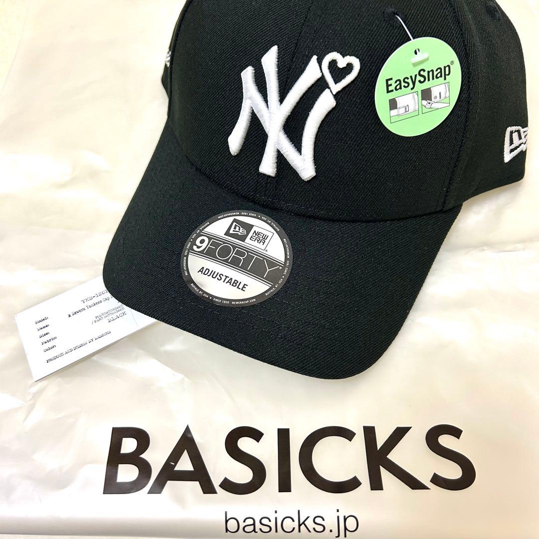 【残り1点】BASICKS × NEW ERA 9FORTY ブラック キャップ