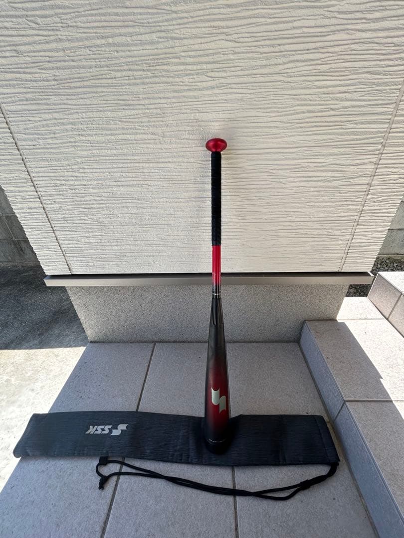 SSK MM23 軟式バット 赤黒 バットケース付き