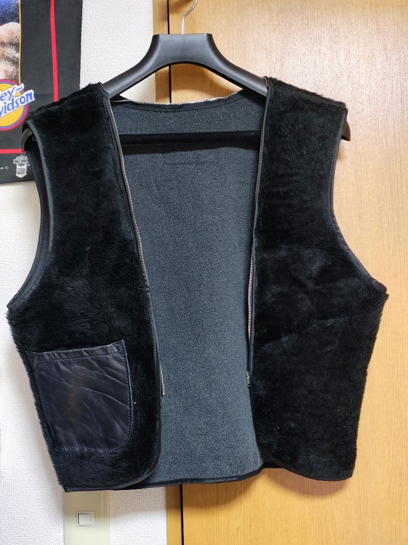 美品 Schott ショット ファーライニング ベスト ボアライナー バブアー