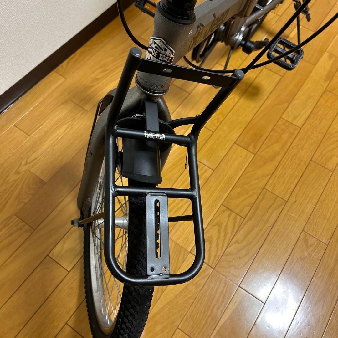 Jeep 折りたたみ自転車 7段変速 シルバー