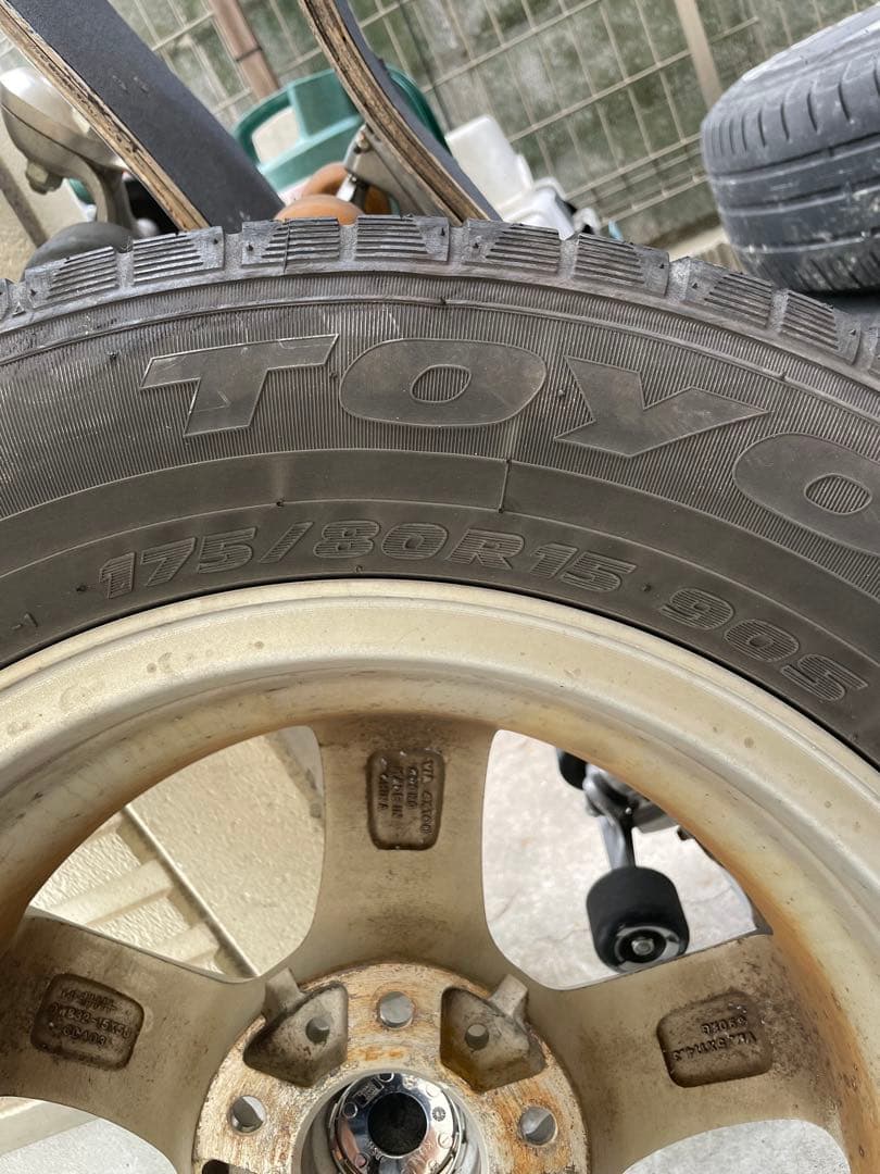 15インチアルミホイール 三菱パジェロミニ等　手渡し！