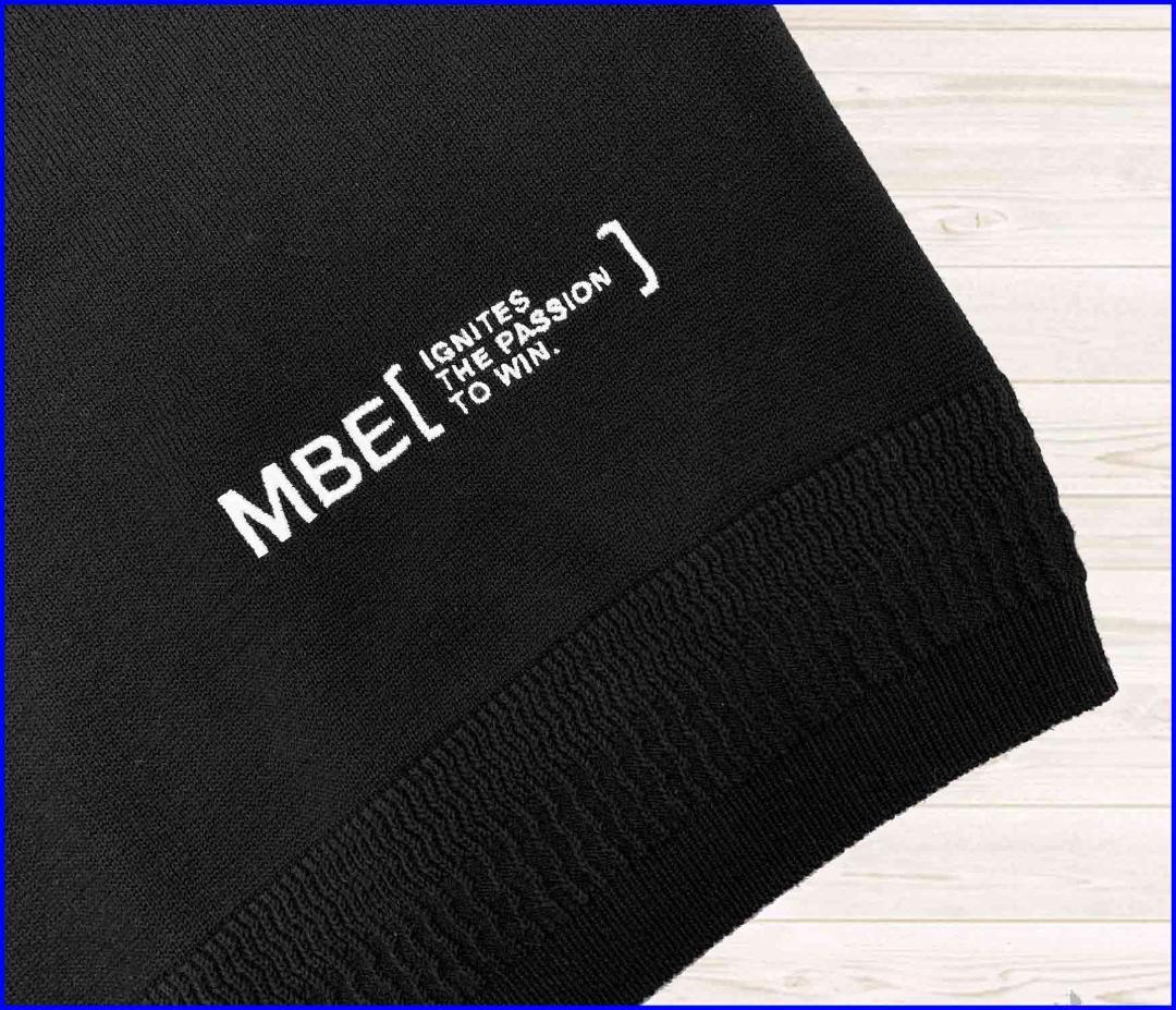 【新品】マスターバニーゴルフニット天然シルク混クルーネックプルオーバー黒M4