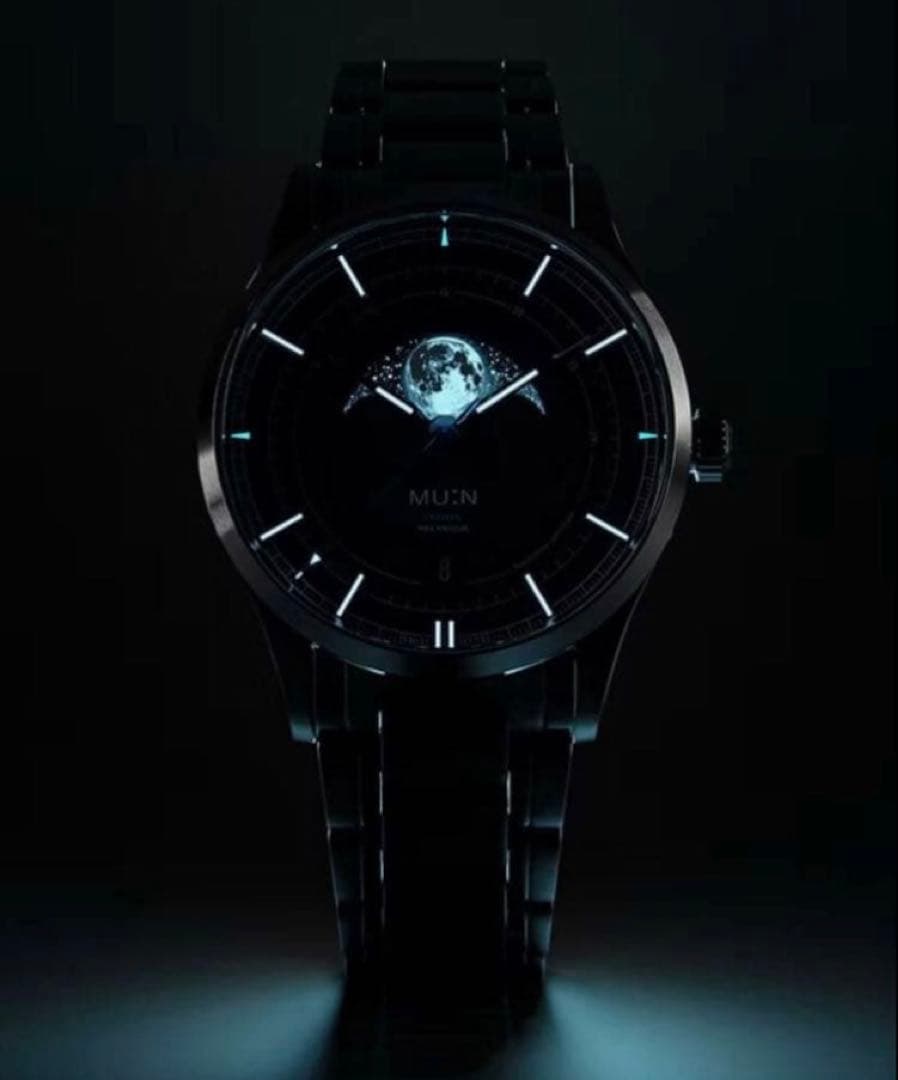 MU:N Watches ORION 手巻き腕時計　ムーンフェイズ　希少