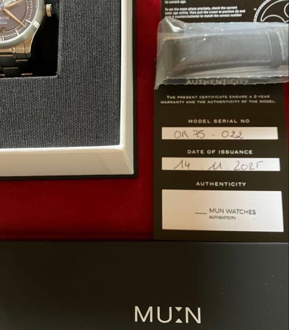 MU:N Watches ORION 手巻き腕時計　ムーンフェイズ　希少