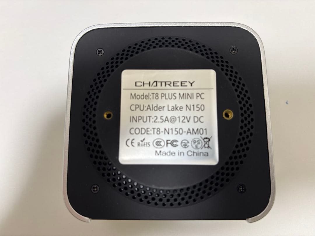 使用時間僅か Mini PC N150搭載