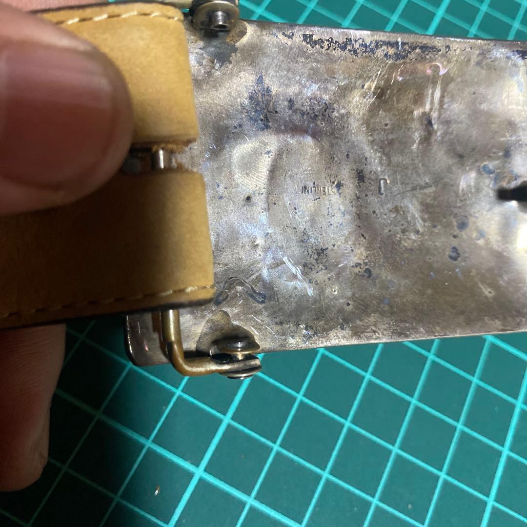 casaベルト　ナバホ　ターコイズ　ベアクロー925インディアンジュエリー