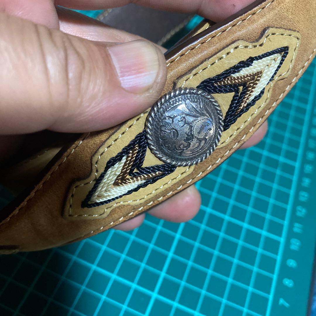 casaベルト　ナバホ　ターコイズ　ベアクロー925インディアンジュエリー