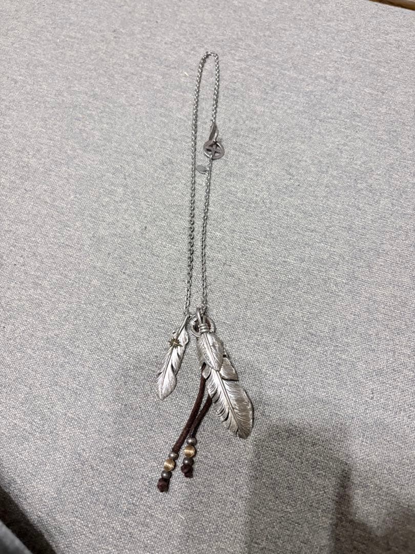 SAAD フェザーネックレス　2枚＋ホイールフック