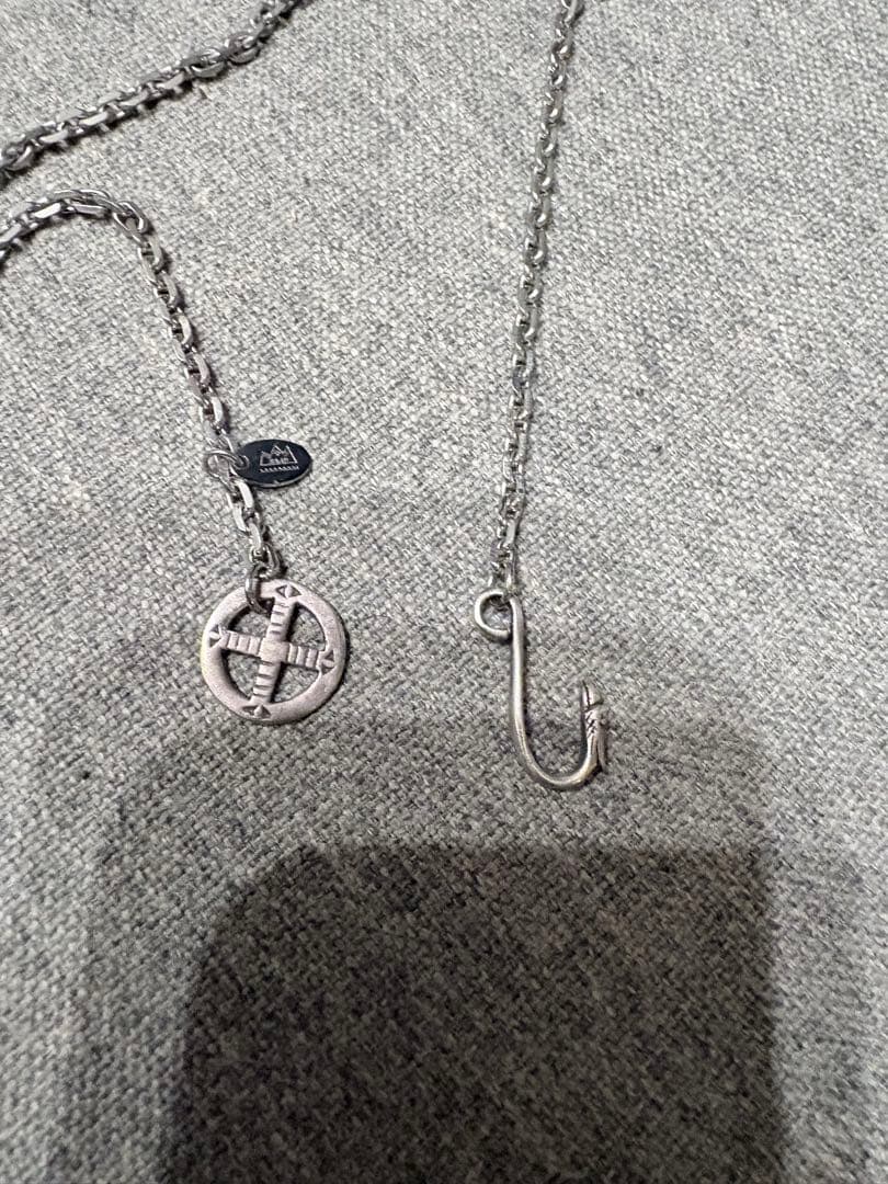 SAAD フェザーネックレス　2枚＋ホイールフック