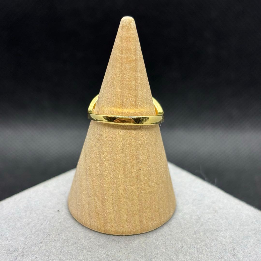 即決 Tiffany&Co. ティファニー Vバンドリング 指輪 750