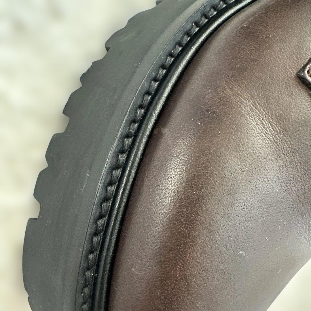 CELINE ブラウン レースアップブーツ